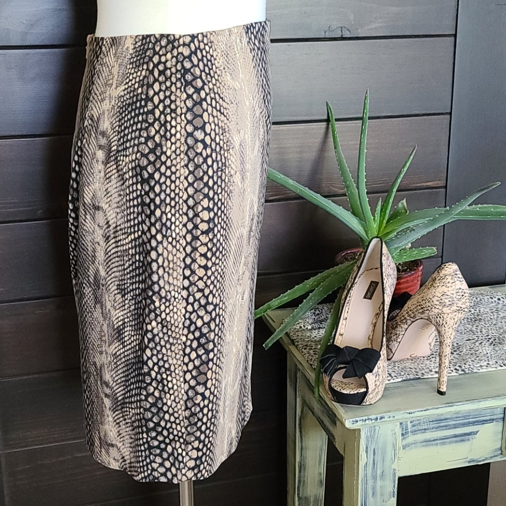 Express Design Studio Python Print Pencil Skirt - image 6